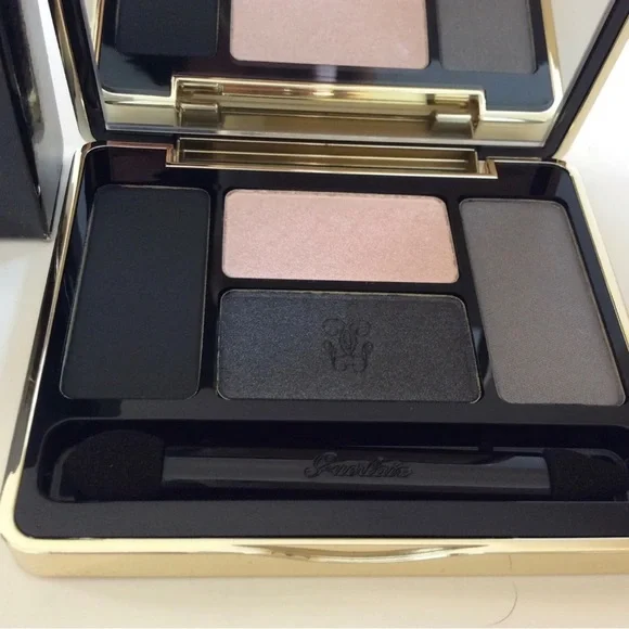 New In Box GUERLAIN ECRIN 4 COULEURS LONG-LASTING EYESHADOWS #09 LES NOIRS